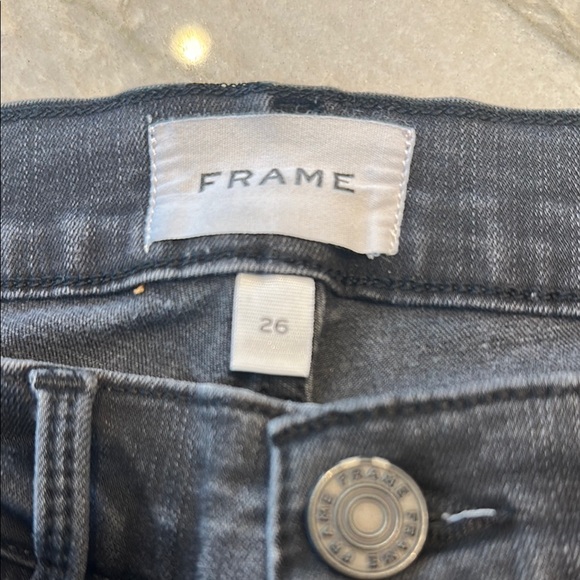 Frame Denim Jeans-size 26 black - Picture 3 of 4